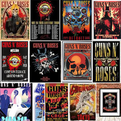 Guns and Roses World Tour Prints
